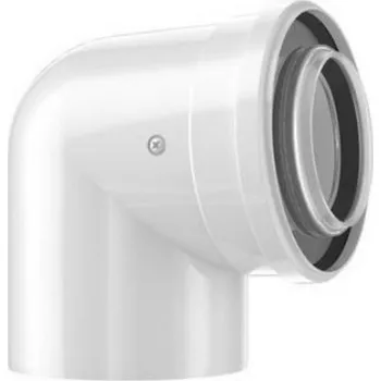 Kouřovod JUNKERS Koleno DN60/100, 87° (dříve AZB 910) (7738112616)