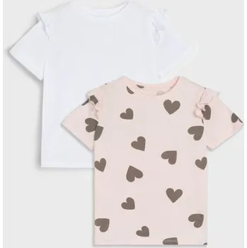 Dívčí tričko Sinsay - Sada 2 triček - vícebarevná - 852DN-MLC - 852DN-MLC-128