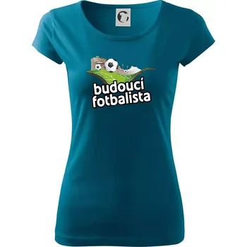 Dámské tričko Budoucí fotbalista - Dámské triko Pure - XL ( Petrolejová )