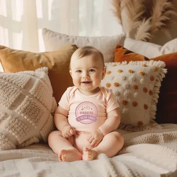 Kojenecký body Body VYROBENO Z VELKÉ LÁSKY Barva: Růžová, Velikost: 62 (0-3 měsíců)