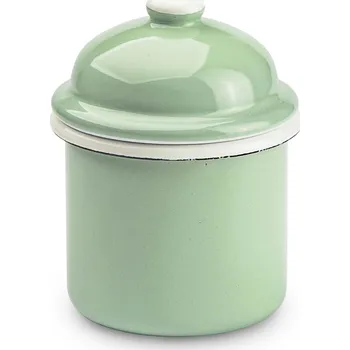 Dóza na potraviny Smaltem potažená dóza / nádoba na sypké produkty OLKUSKIE WYROBY EMALIOWANE 0,35 l OWE Mint