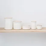 RIESS Pure White 1,3 l - smaltovaná nádoba s pokličkou