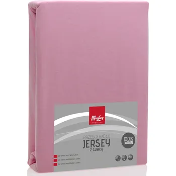 Prostěradlo Jersey prostěradlo s gumou MISS LUCY PANTER RŮŽOVÉ 180 x 200 cm