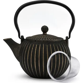 Konvice na čaj Litinová konvice s vařičem ITAKA BLACK 1,1 l