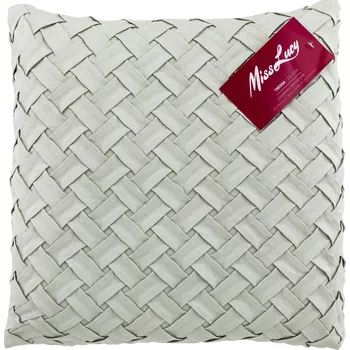 Povlak na polštářek Dekorační povlak na polštář polyesterový MISS LUCY TRESSA&nbsp;MÁTOVÝ 40&nbsp;x&nbsp;40&nbsp;cm