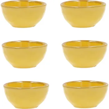 Misky na dip a občerstvení keramické ROSE TULIPANI CONCERTO OCRA 7 cm 6 ks.