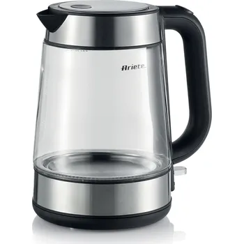 Rychlovarná konvice ARIETE 2874 Teanside 1,7 l černá - skleněná bezdrátová rychlovarná konvice