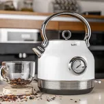 Bezdrátová rychlovarná konvice z nerezové oceli s teploměrem BOTTI ROYAL LINE WHITE 1,7 l