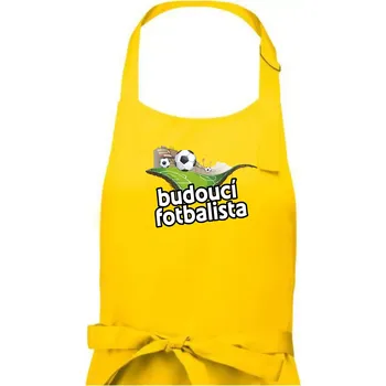 Kuchyňská zástěra Budoucí fotbalista - Dámská zástěra na vaření - Univerzální velikost ( Žlutá )