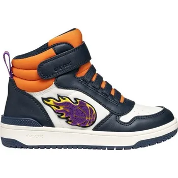 Dětská móda Dětská kotníková obuv Geox J WASHIBA C 30 Tmavě modrá, Oranžová, Bílá, Fialová