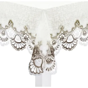 ubrus Polyesterový ubrus JEDEKA GIPIURA 8139 FF ROTTLE CRYMOND 110 cm