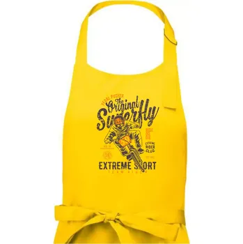 Kuchyňská zástěra Pedal Pusher - Dámská zástěra na vaření - Univerzální velikost ( Žlutá )