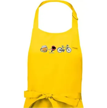 Kuchyňská zástěra Hattrick kolo - Pánská zástěra na vaření - Univerzální velikost ( Žlutá )