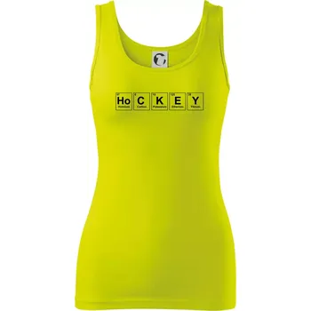 Dámské tričko Hockey - periodická tabulka - Dámské tílko - M ( Limetková )