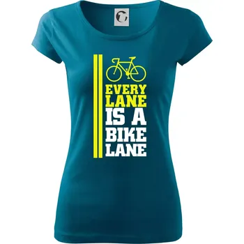 Dámské tričko Every Lane Bike Lane - Dámské triko Pure - S ( Petrolejová )