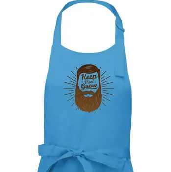 Kuchyňská zástěra Keep them grow - Pánská zástěra na vaření - Univerzální velikost ( Světlý tyrkys )