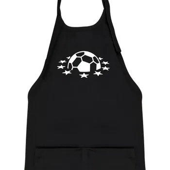 Kuchyňská zástěra Liga mistrů míč - Dětská zástěra na vaření - Univerzální velikost ( Černá )