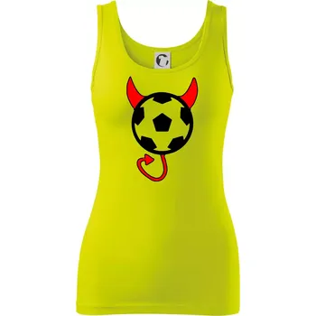 Dámské tričko Fotbal devil - Dámské tílko - S ( Limetková )