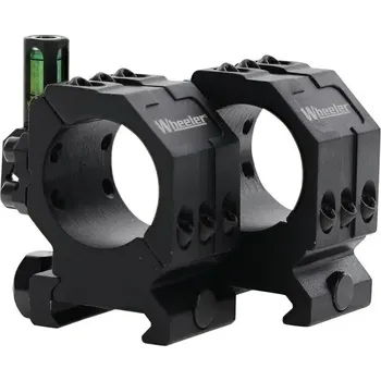 Puškohled Wheeler Engineering Montážní kroužky Picatinny s integrovanou libelou – 25,4mm, střední