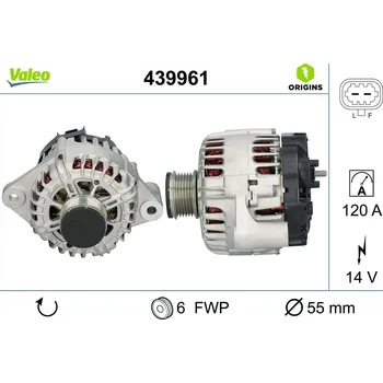 Alternátor Generátor VALEO 439961