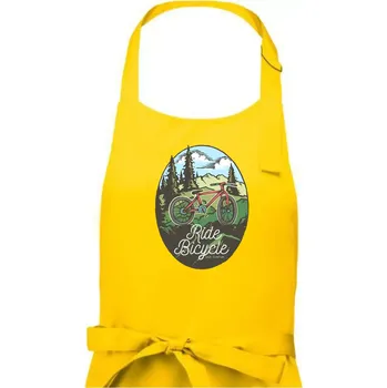 Kuchyňská zástěra Ride Bicycle Nature - Dámská zástěra na vaření - Univerzální velikost ( Žlutá )
