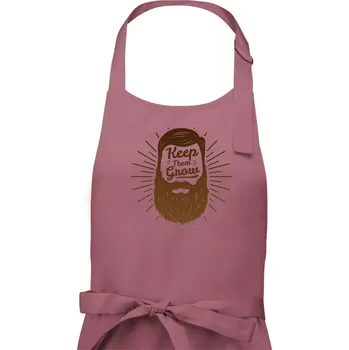Kuchyňská zástěra Keep them grow - Dámská zástěra na vaření - Univerzální velikost ( Starorůžová )