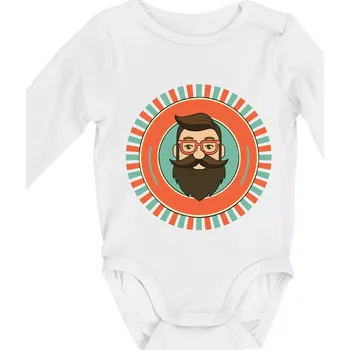 Plnovous v kruhu - Body kojenecké s dlouhým rukávem - Dlouhý r. do 3 měs ( Bílá )