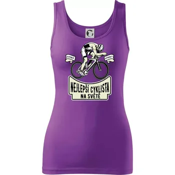 Dámské tričko Nejlepší cyklista na světě - Dámské tílko - XS ( Fialová )