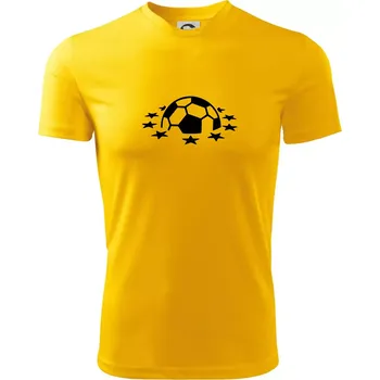 Pánské tričko Liga mistrů míč - Pánské triko Fantasy sportovní (dresovina) - S ( Žlutá )