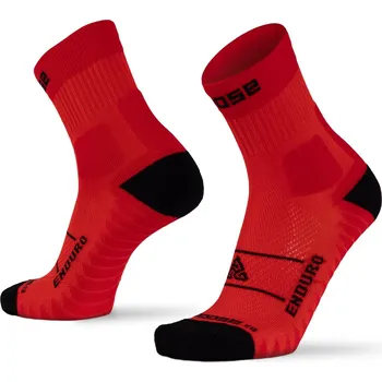 Pánské ponožky Moose Cyklistické ponožky ENDURO XC Barva: Červená, Velikost: M