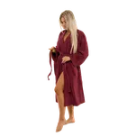 Dámský bavlněný župan Kimono, Vínová M