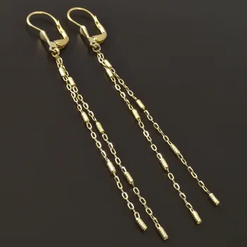 Náušnice Goldpoint Visací zlaté náušnice zdobené Váha: 2.15 g