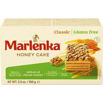 Marlenka BEZLEPKOVÝ medový dortík MARLENKA® s vlašskými ořechy 100 g