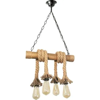 Brilagi - Lustr na řetězu KOS 4xE27/60W/230V buk