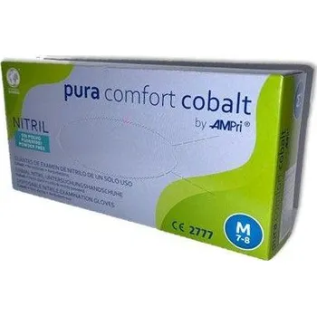 Vyšetřovací rukavice Rukavice nitril bez pudru 100ks PURA COMFORT COBALT
