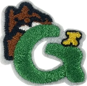 Nášivka Nažehlovací nášivka Písmeno G 3,5 cm x 3,5 cm