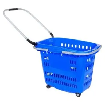 Příslušenství ke karavanu Košík nákupní plastový s kolečky, š56cmxh42cmxv46cm