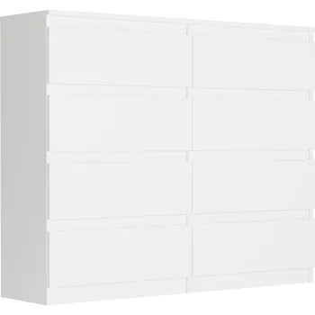 Komoda Komoda s 8 zásuvkami R-120-S8 - různé barevné varianty Bílá