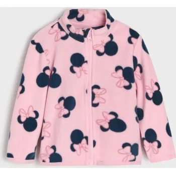 Dívčí mikina Sinsay - Fleecová mikina s stojáčkem Minnie Mouse - růžová - 173FT-39X - 173FT-39X-104