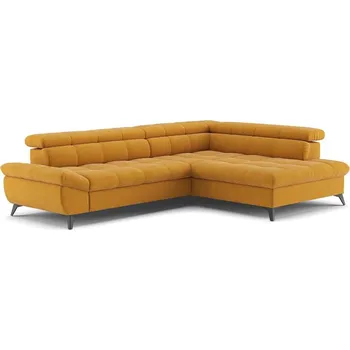 Sedací souprava Rozkládací rohová sedací souprava do L MARANO pravá oranžová