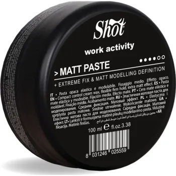 Stylingový přípravek Shot Work Activity MATT PASTE - matná pasta se silnou fixací, 100 ml