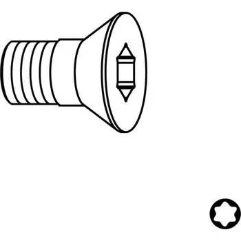 Frézka Upínací šroub TORX M5/5x15 se zápustnou hlavou s dříkem