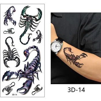 Odstranitelné tetování B-TOP Voděodolné dočasné tetování 3D 14