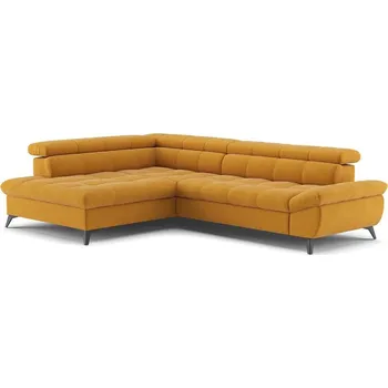 Sedací souprava Rozkládací rohová sedací souprava do L MARANO levá oranžová