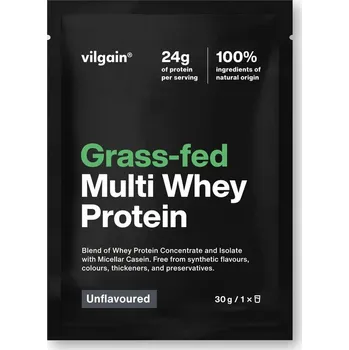 Protein Vilgain Grass-Fed Multi Whey Protein – bez příchutě 30 g