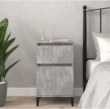 Noční stolek vidaXL Noční stolek 40 x 35 x 70 cm [819718] Barva: Betonová šedá