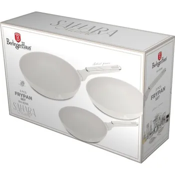 BERLINGERHAUS Sada pánví s titanovým povrchem 3 ks Sahara Marble Collection BH-8398