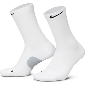 Pánské ponožky Vysoké funkční ponožky Nike MIDWEIGHT RUNNING (1 PAIR) bílé HV6924-100 - M | UK 14 | US 15