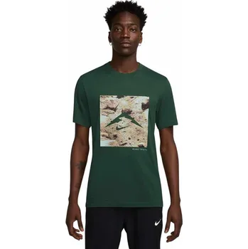 Pánské tričko Pánské funkční tričko s krátkým rukávem Nike DF TR ENERGY zelené HV4148-323 - XL | UK 9 | US 11,5