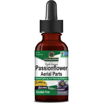 Přírodní produkt Nature's Answer Passionflower Aerial Parts, mučenka, extrakt, 2000 mg, 30 ml Doplněk stravy